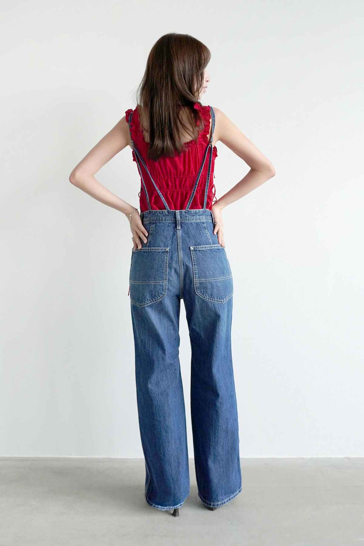 COCO DEAL「《COCO DEAL/Lee》ストレートスリムデニムサロペット」|オールインワン|