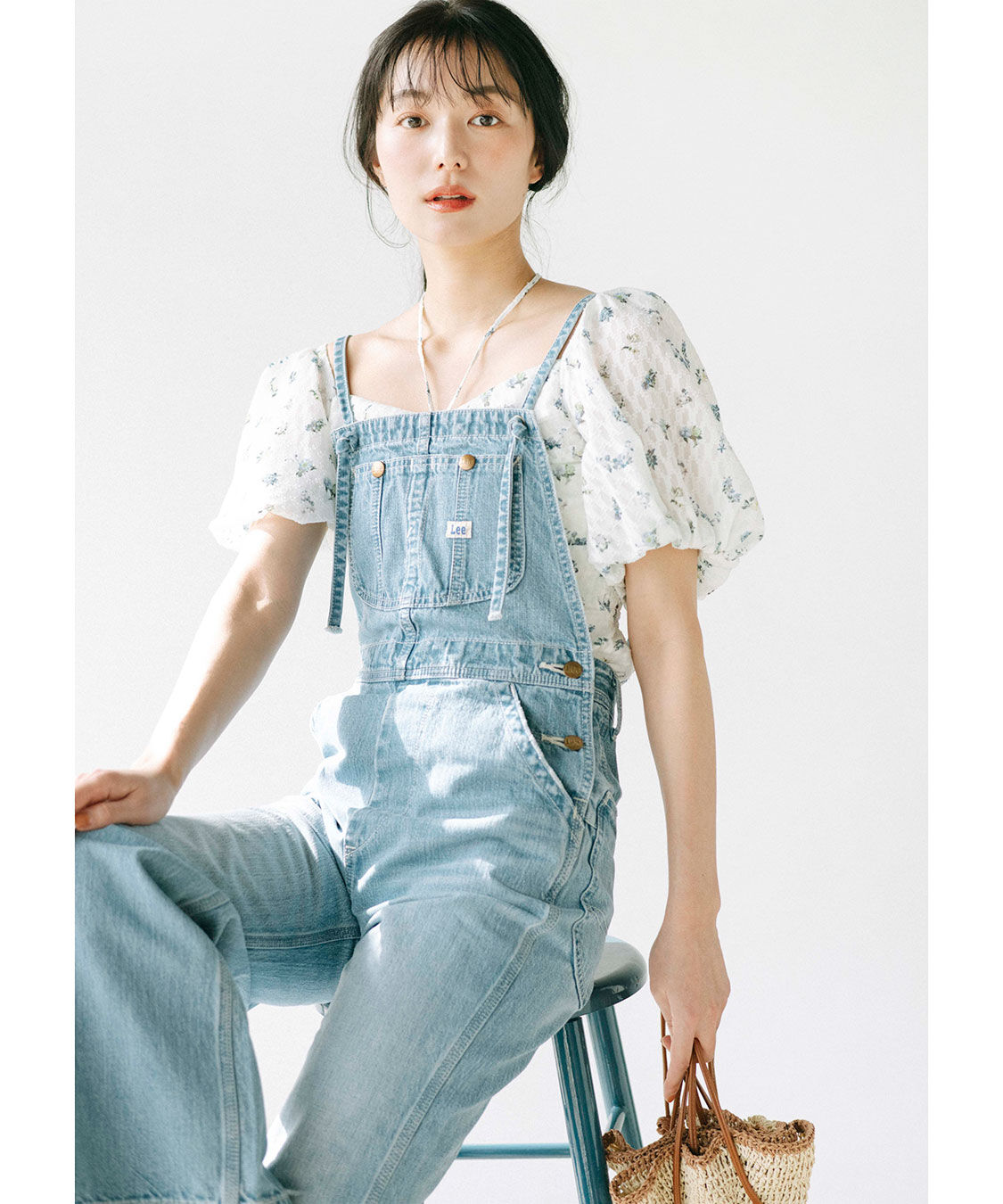 COCO DEAL「《COCO DEAL/Lee》ストレートスリムデニムサロペット」|オールインワン|