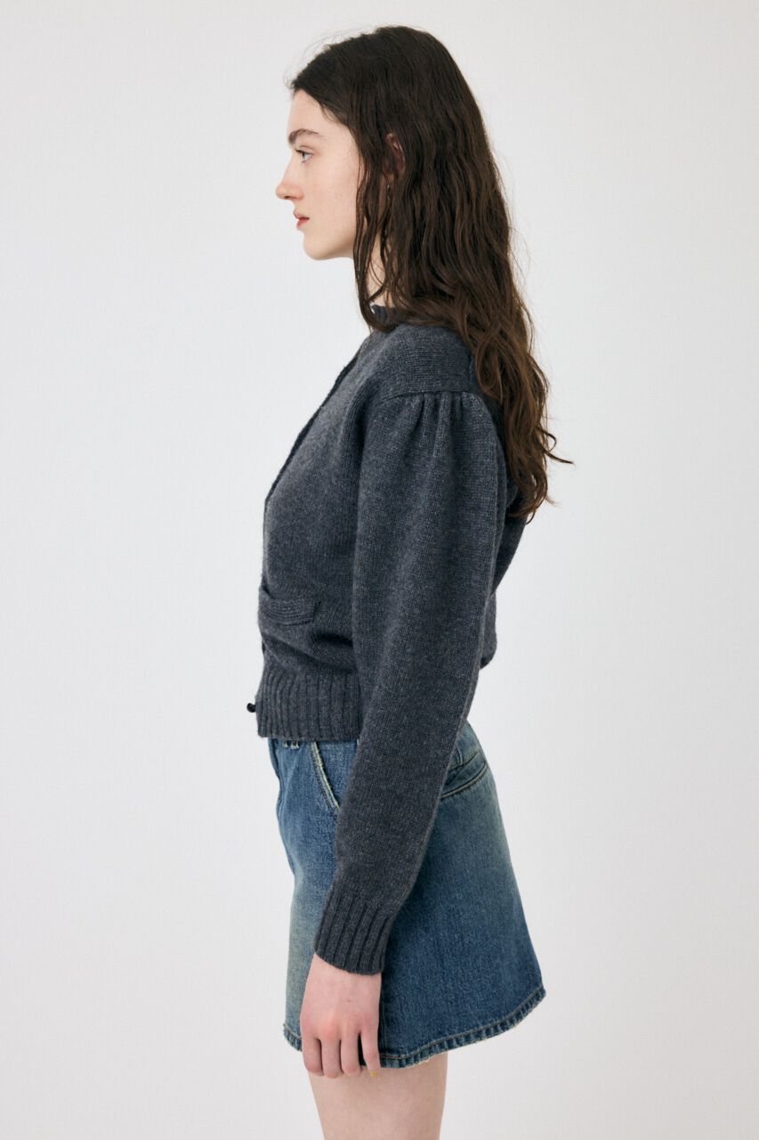 MOUSSY「BUTTON UP ニットカーディガン」|カーディガン|