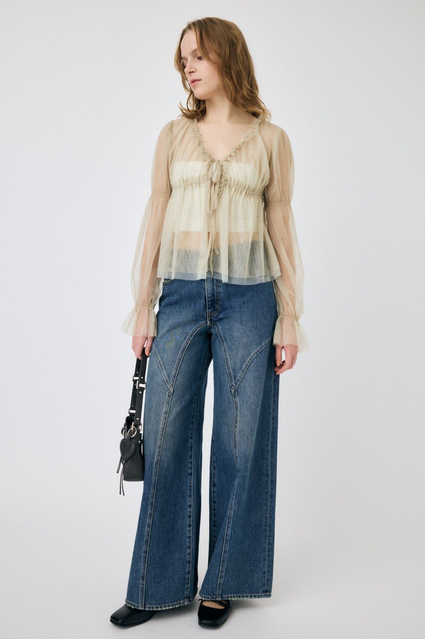 MOUSSY「TULLE LAYERED トップス」|シャツ・ブラウス|