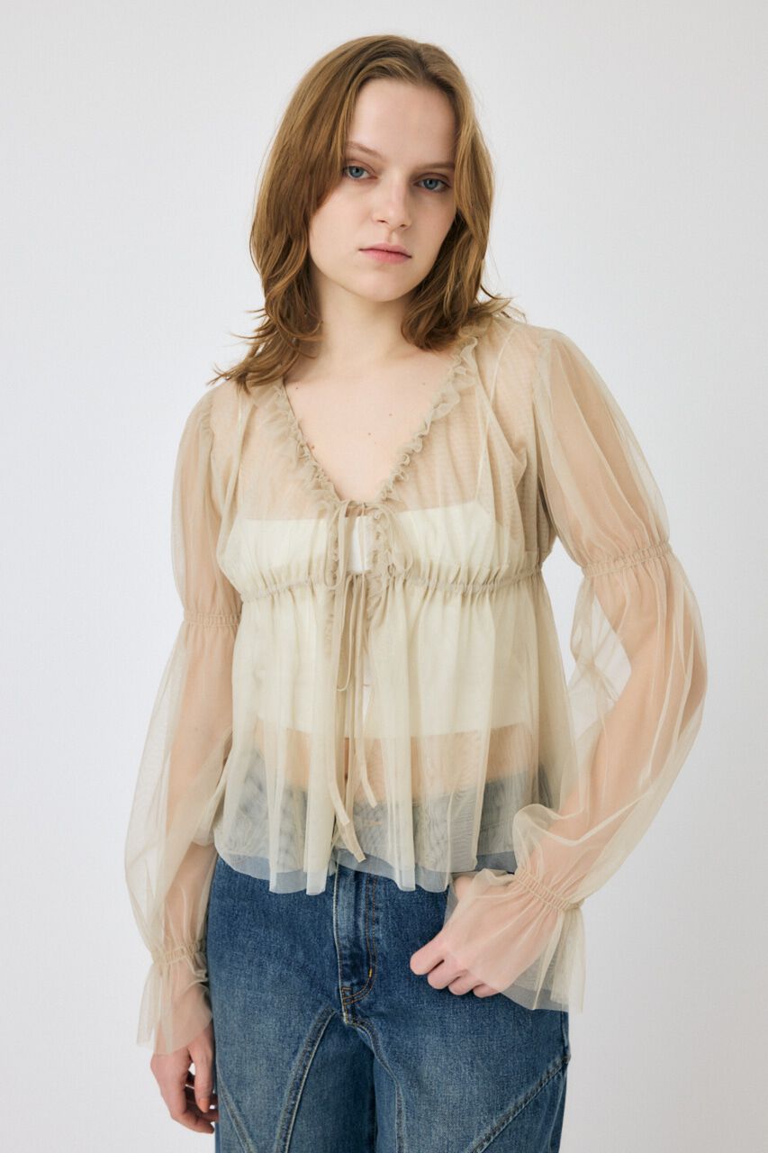 MOUSSY「TULLE LAYERED トップス」|シャツ・ブラウス|