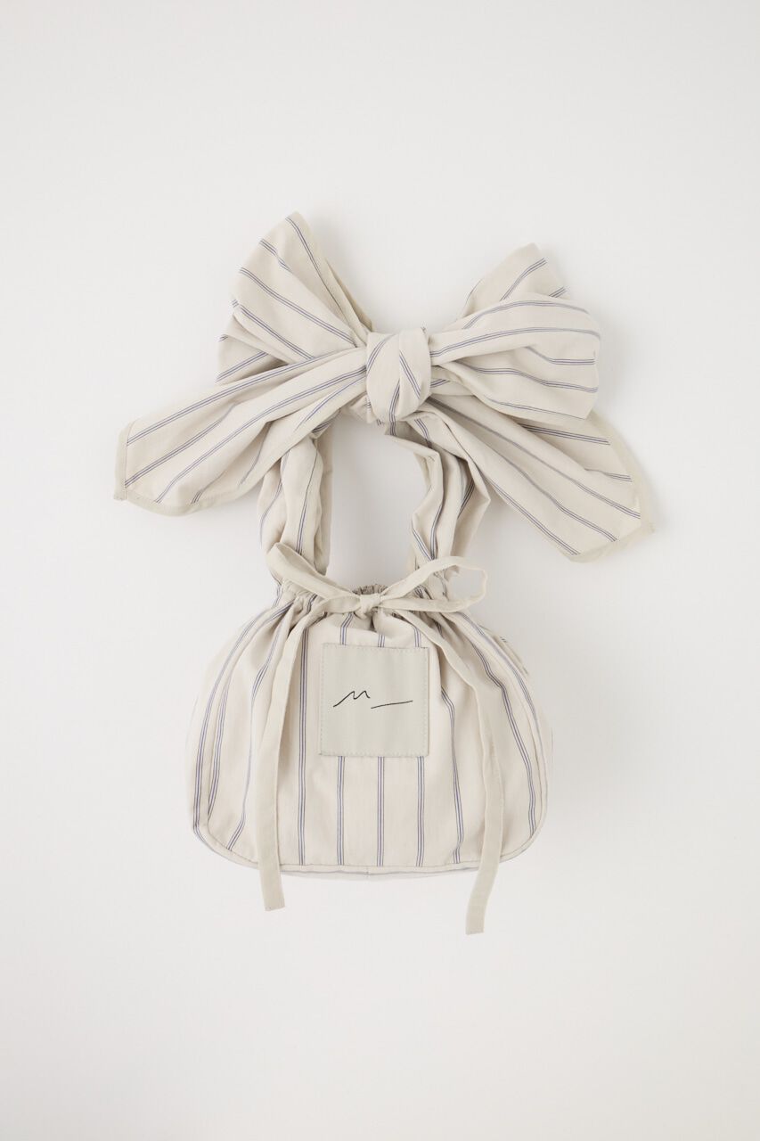 MOUSSY「ストライプ巾着ミニバッグ　オーガニックコットン使用」|その他|