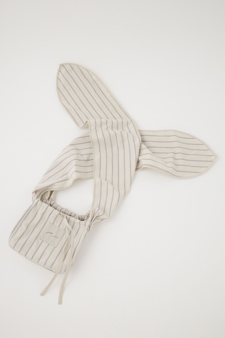 MOUSSY「ストライプ巾着ミニバッグ　オーガニックコットン使用」|その他|