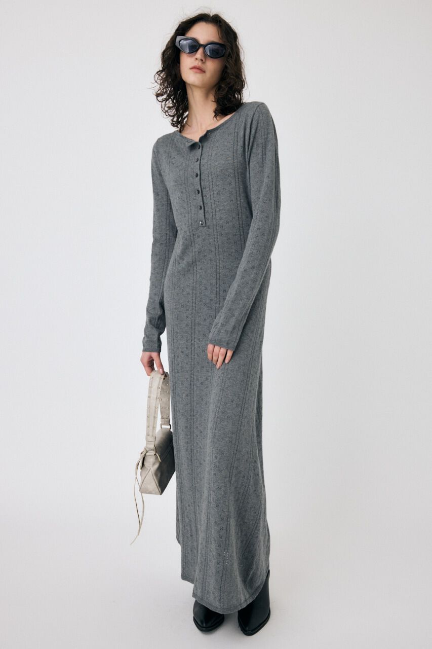 MOUSSY「POINTELLE マキシドレス」|ワンピース|C.GRY