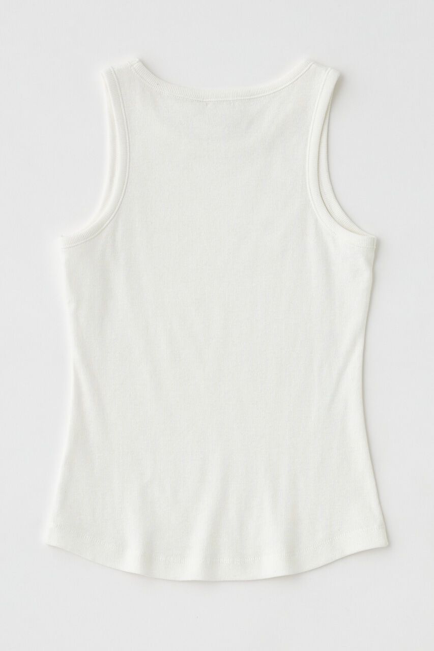 MOUSSY「BASIC RIB タンクトップ」|タンクトップ|