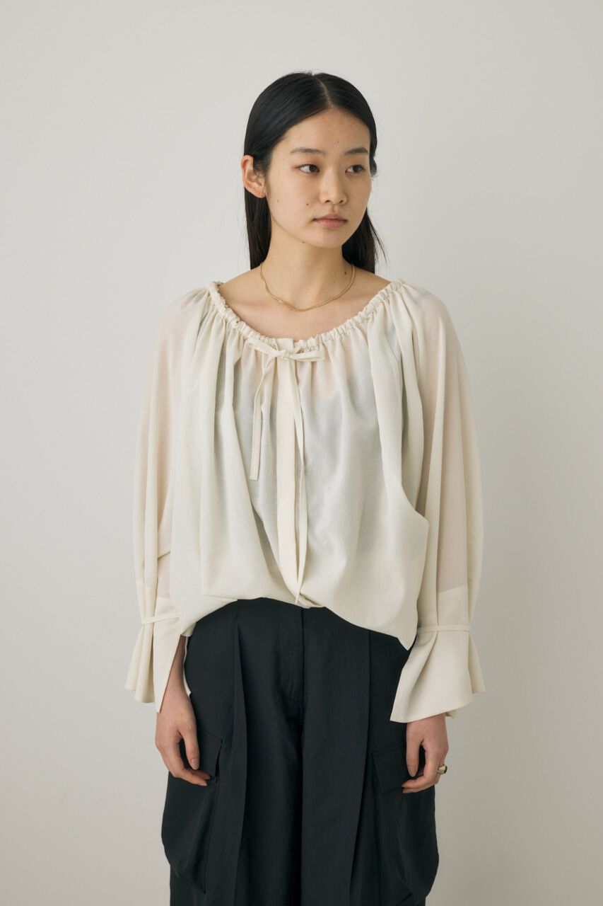 MOUSSY「2wayシアーブラウスチュニック　リサイクルポリエステル使用」|シャツ・ブラウス|WHT