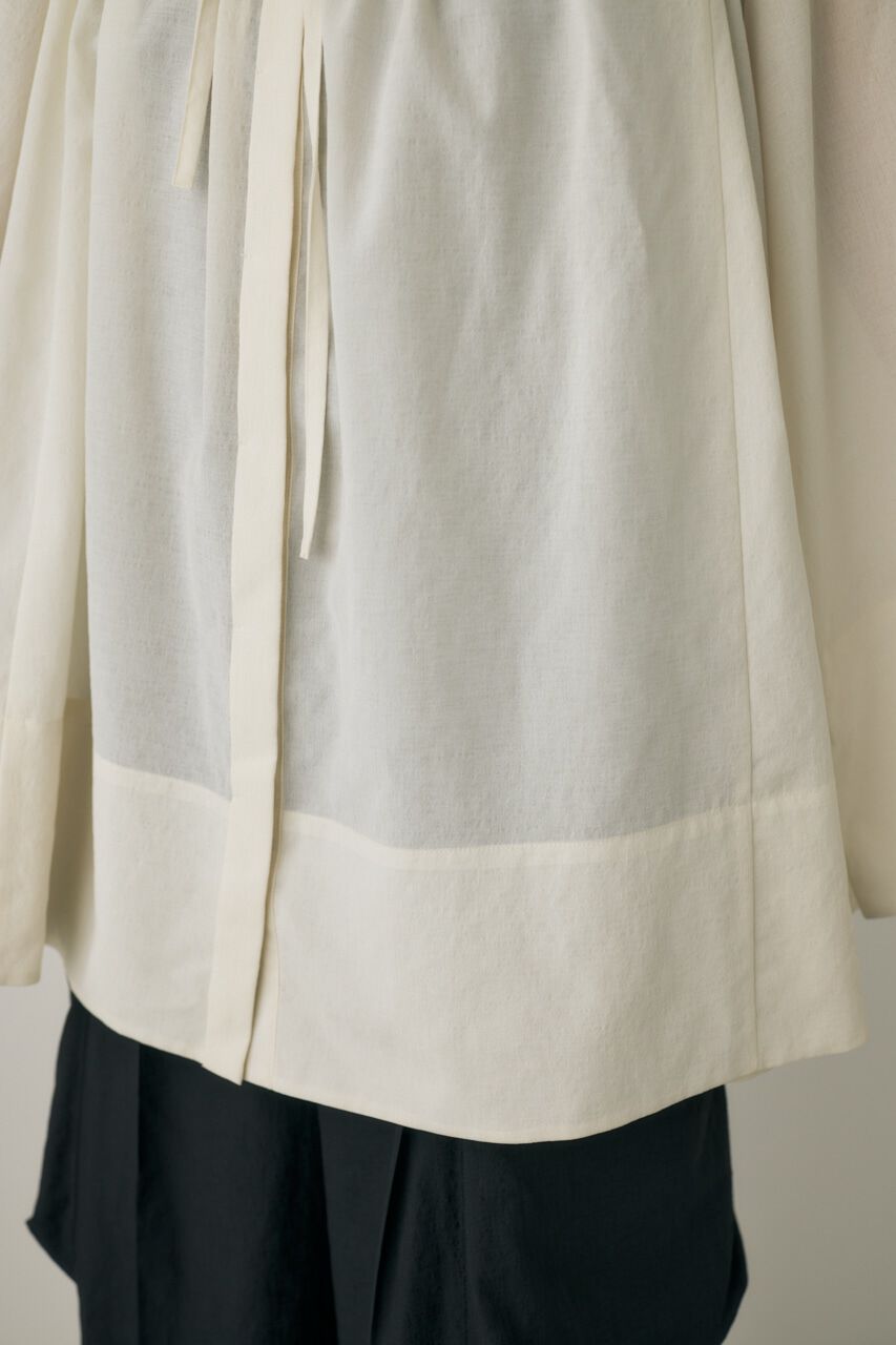 MOUSSY「2wayシアーブラウスチュニック　リサイクルポリエステル使用」|シャツ・ブラウス|