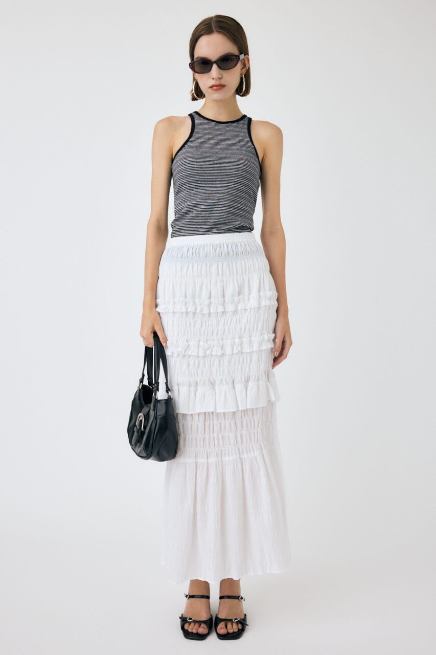 MOUSSY「SHIRRING LONG スカート」|スカート|