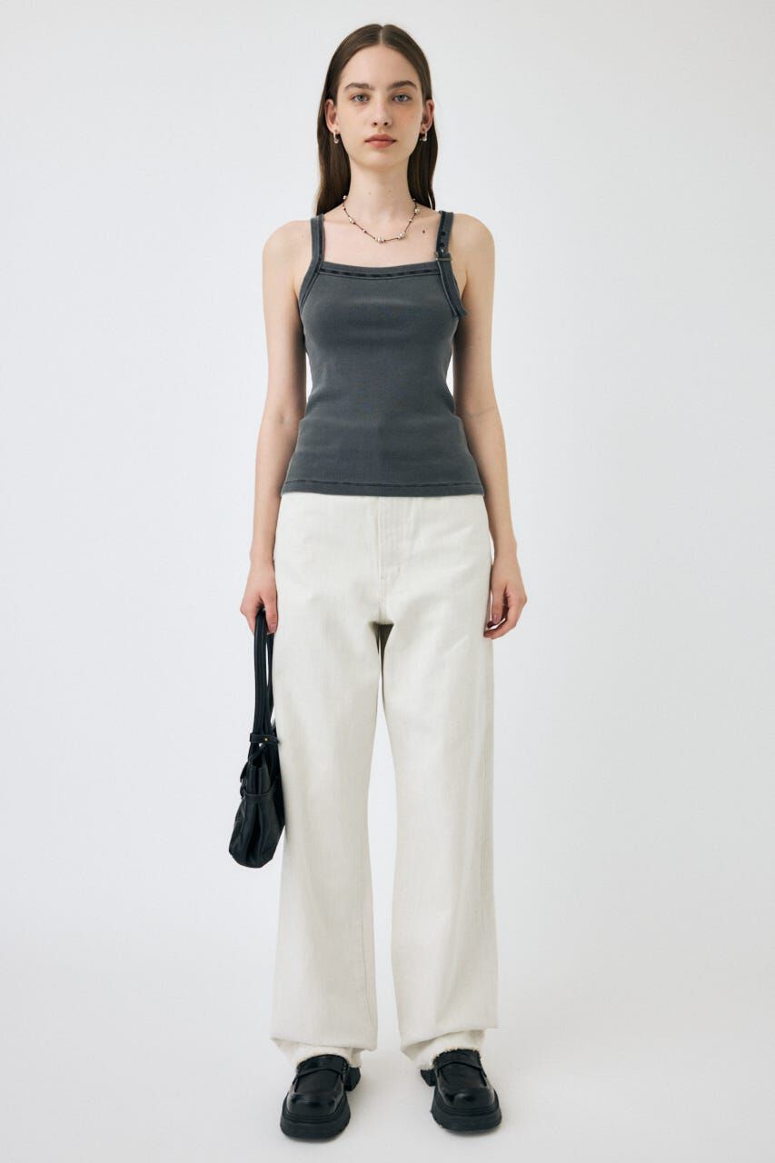 MOUSSY「HW WHT LOOSE STRAIGHT」|デニム|