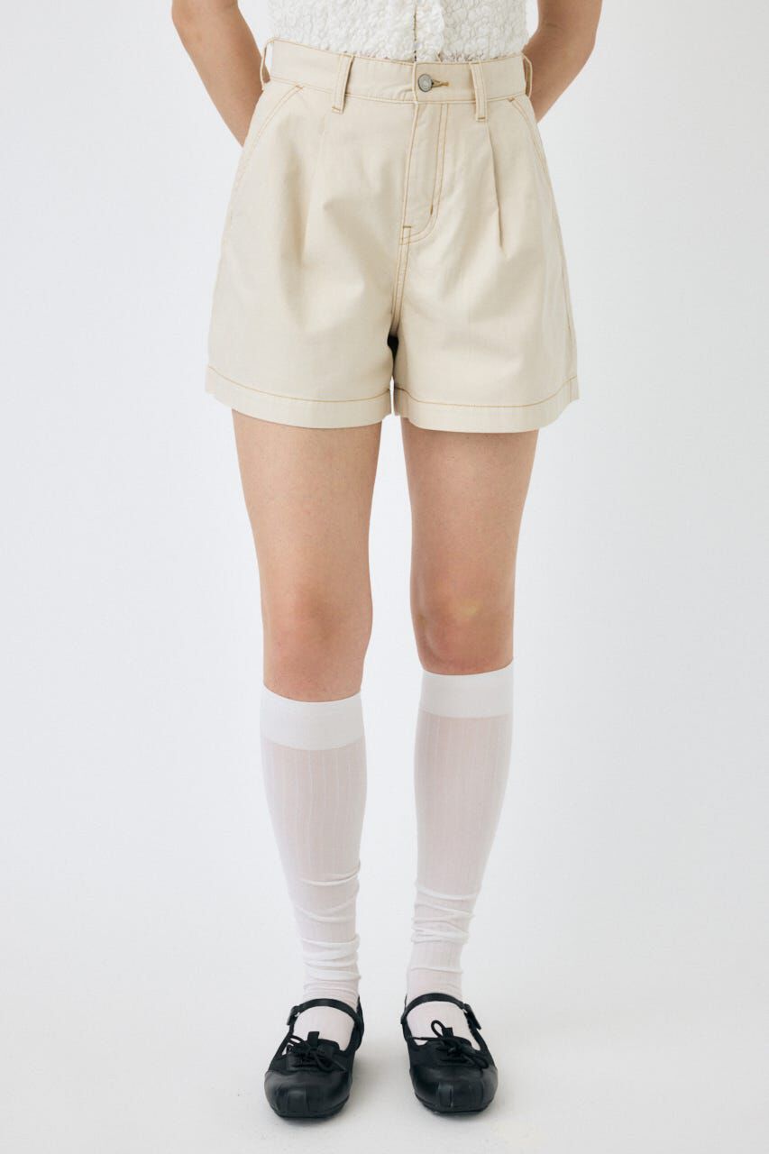 MOUSSY「DENIM タック ショーツ」|デニム|