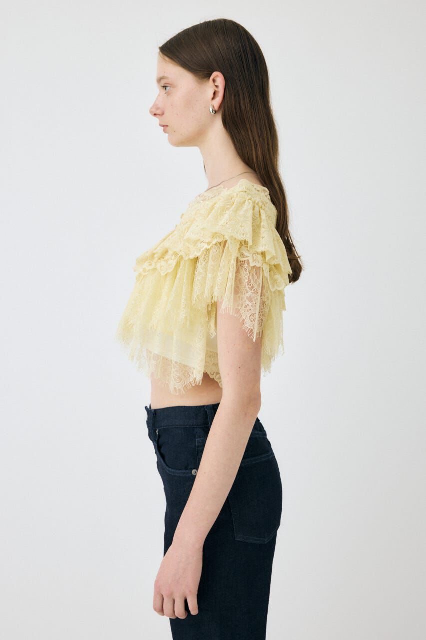 MOUSSY「LACE FRILLS トップス」|シャツ・ブラウス|