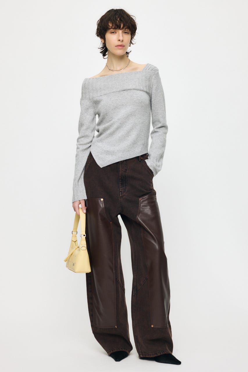 MOUSSY「ASYMMETRY トップス」|ニット・セーター|