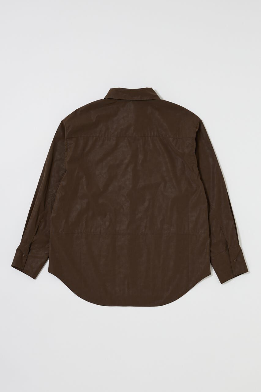 MOUSSY「F/LEATHER シャツ」|シャツ・ブラウス|