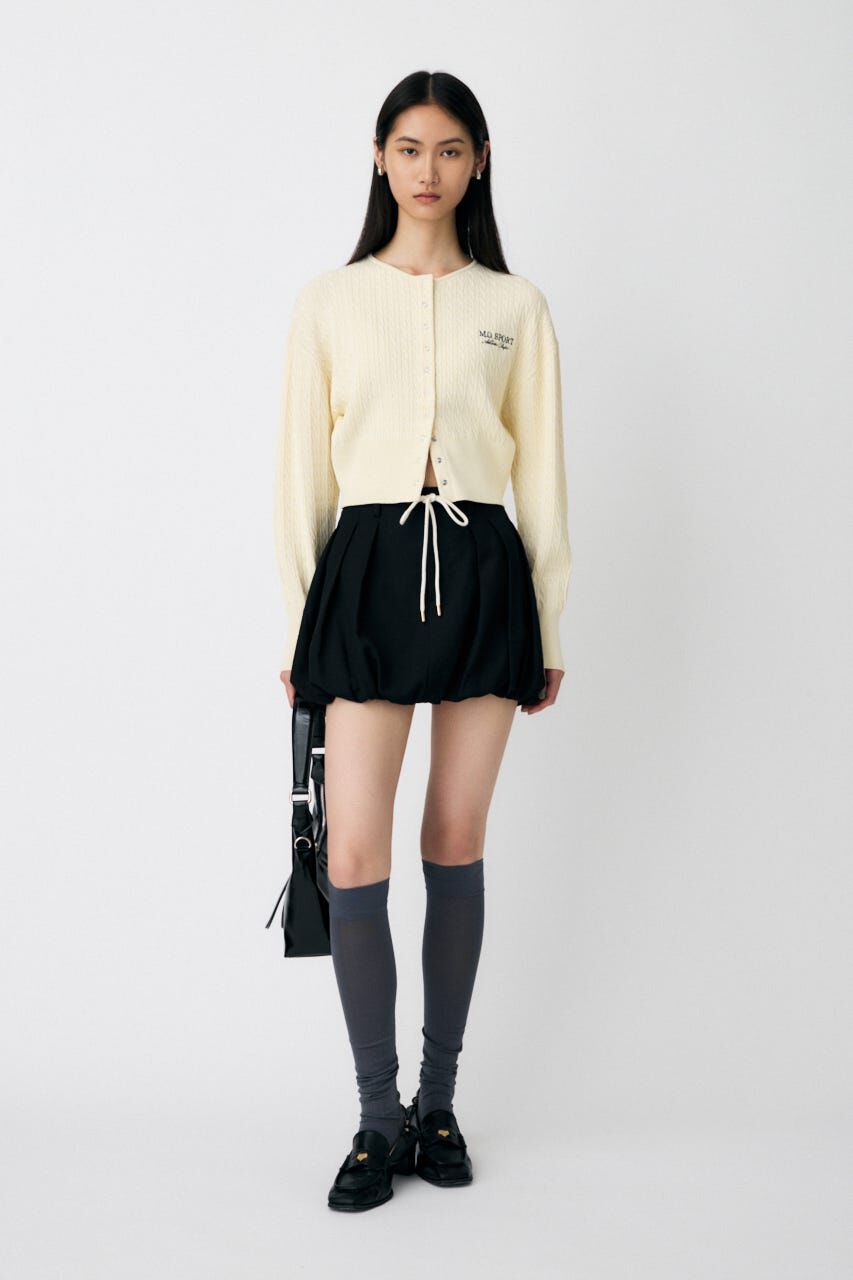 MOUSSY「LOGO CABLE カーディガン」|カーディガン|