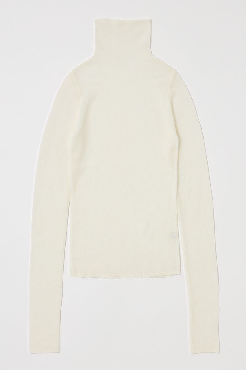 MOUSSY「SHEER TURTLE NECK ニットトップス」|ニット・セーター|