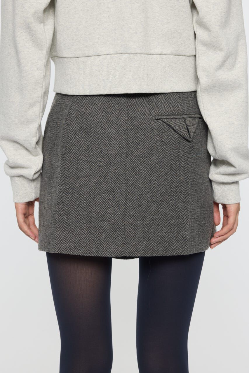 MOUSSY「CENTER PRESSED ミニスカート」|スカート|