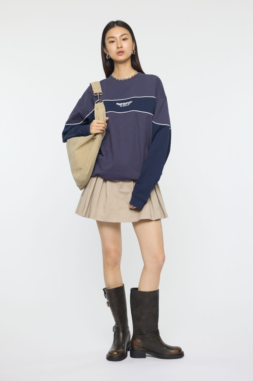 MOUSSY「BLOCK PANEL SWEAT シャツ」|パーカー|