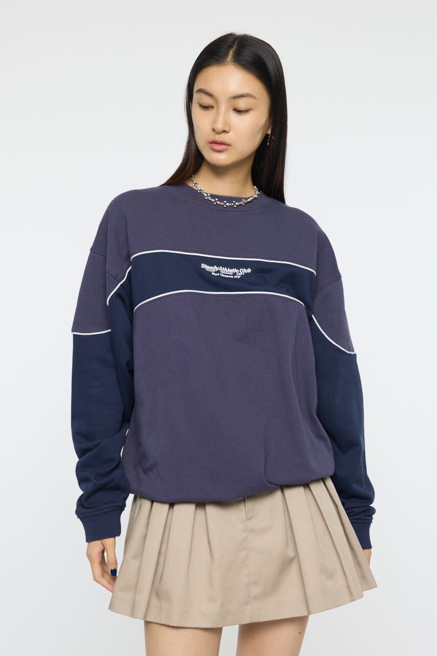MOUSSY「BLOCK PANEL SWEAT シャツ」|パーカー|
