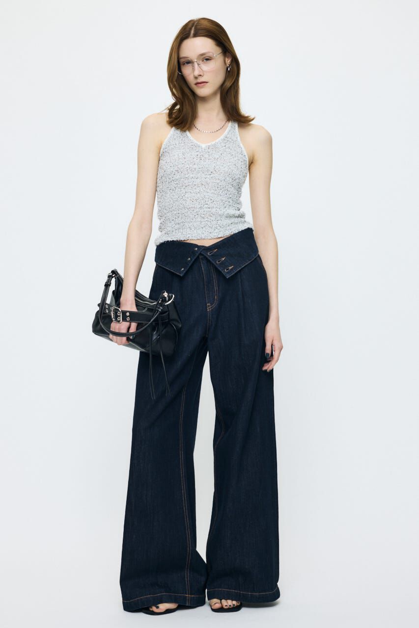 MOUSSY「CORSET DESIGN バギー」|デニム|