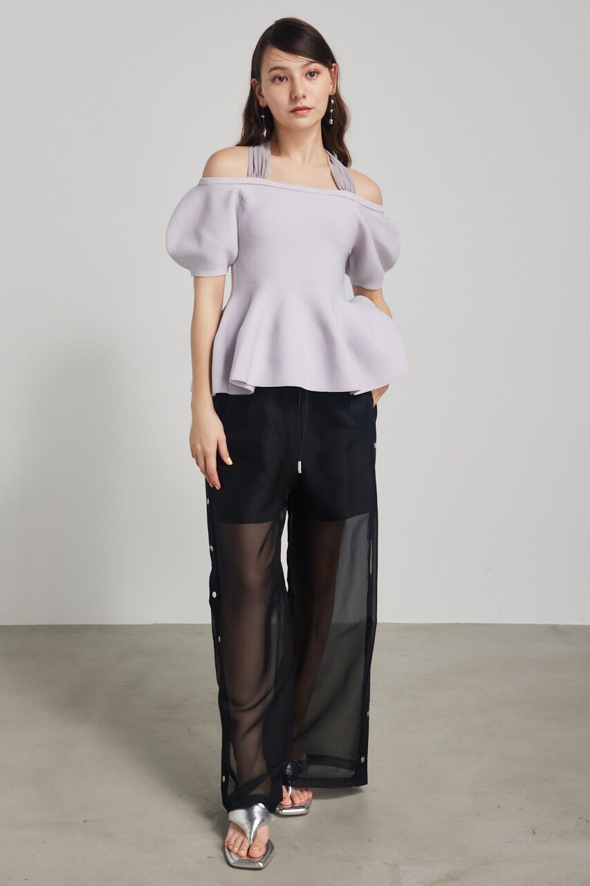 rienda「メニーWAYペプラムKnit TOP」|ニット・セーター|