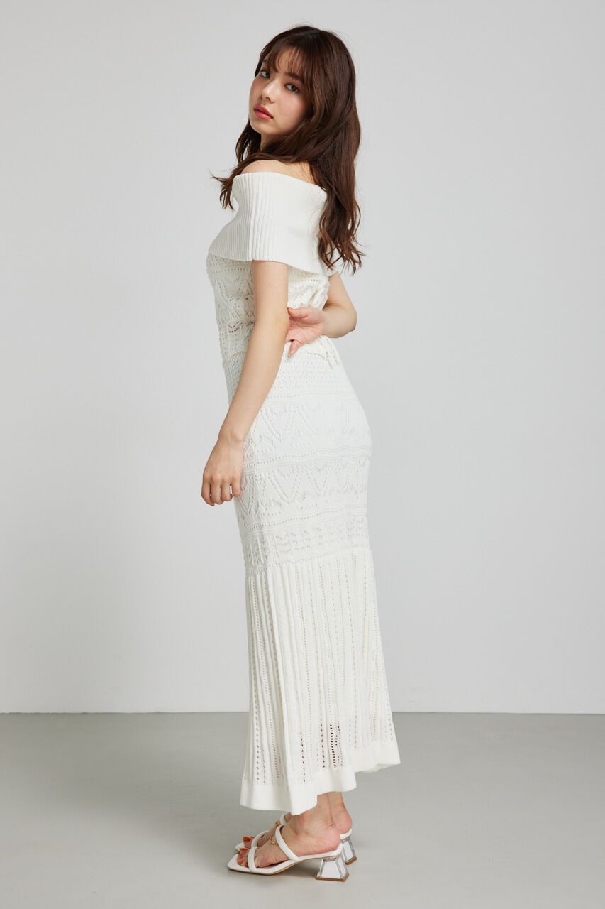 rienda「2WAYクロシェオフショルニットトップス」|ニット・セーター|