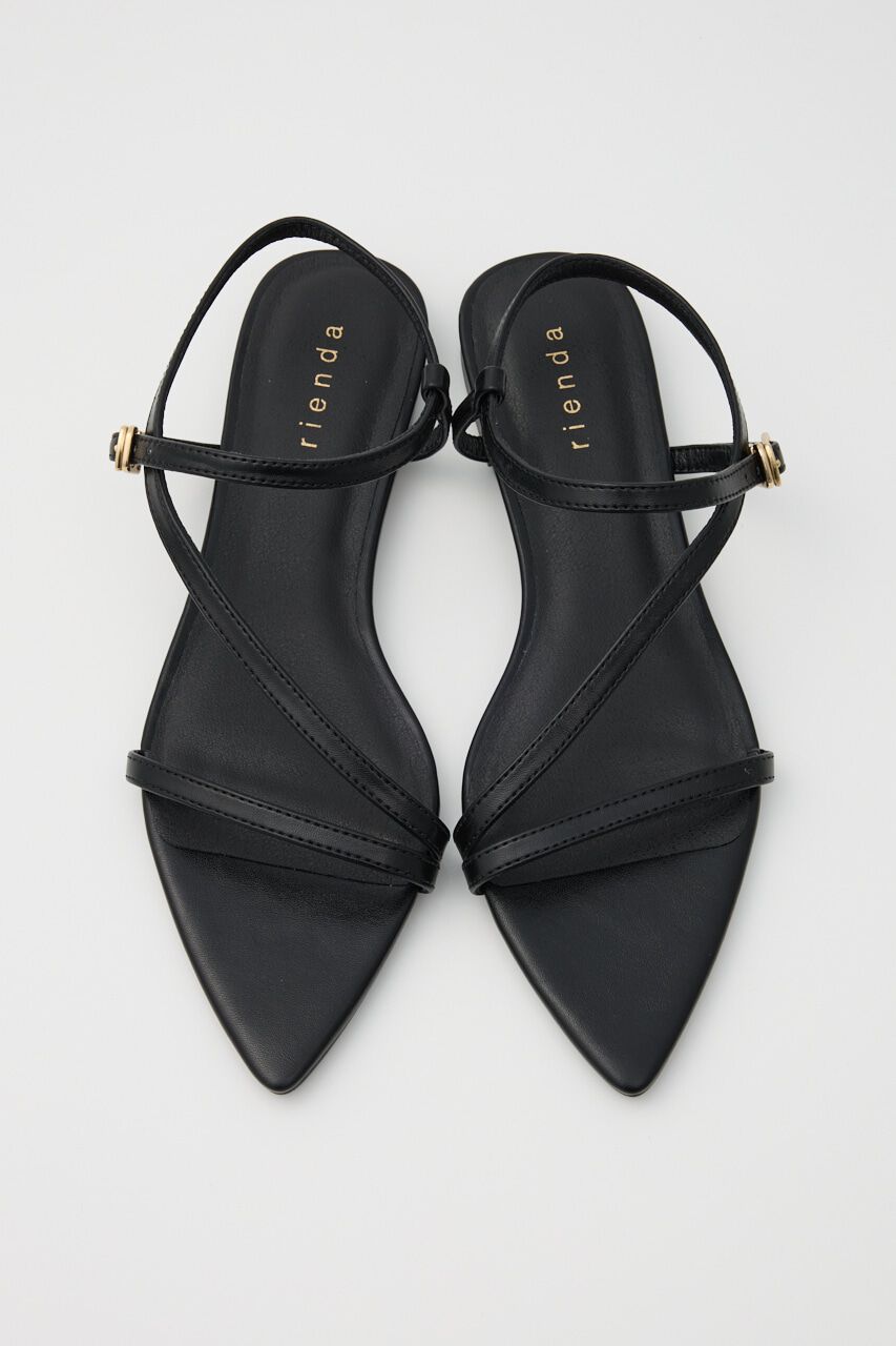 rienda「ポインテッドトゥローヒールサンダル」|サンダル|