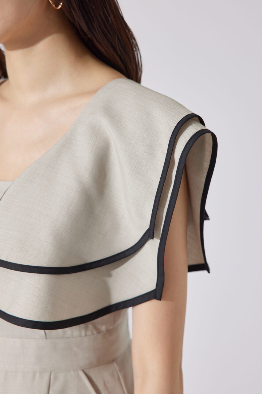 rienda「ショルダーダブルフリルロンパース」|その他|