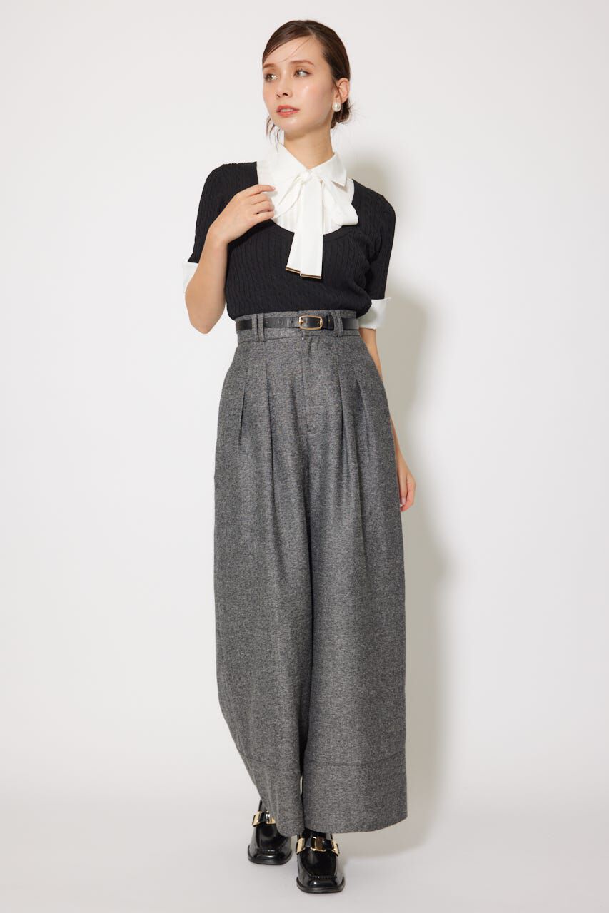 rienda「シャツドッキングハーフスリーブトップス」|ニット・セーター|