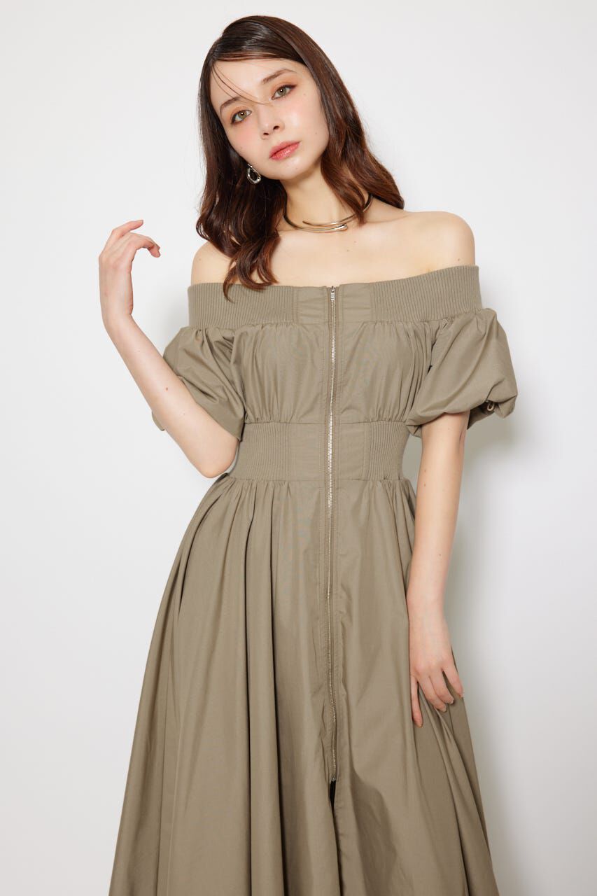 rienda「MA-1オフショルフレアワンピース」|ワンピース|