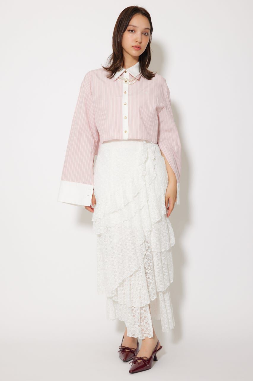 rienda「パールチェーンシャツ」|シャツ・ブラウス|