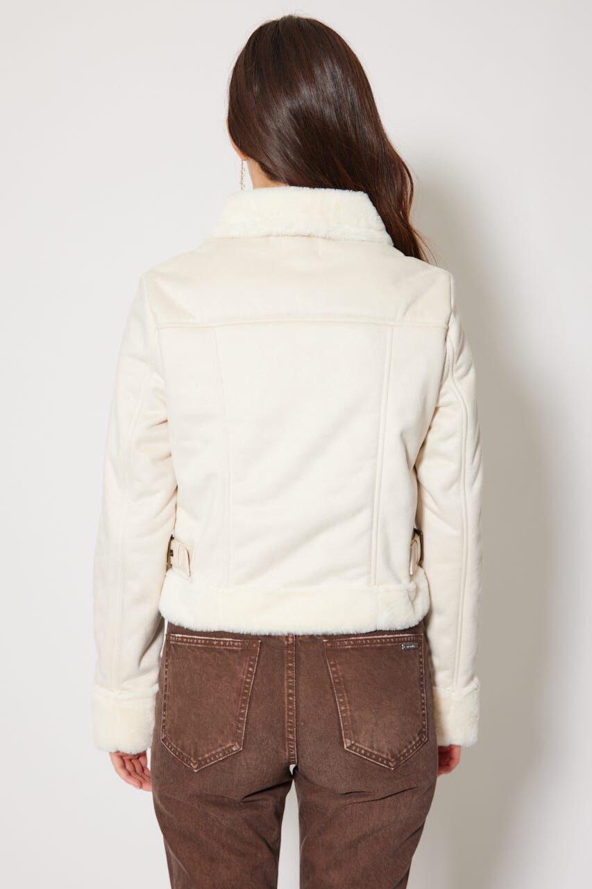 rienda「25AWフェイクスエードムートンライダースジャケット」|その他|