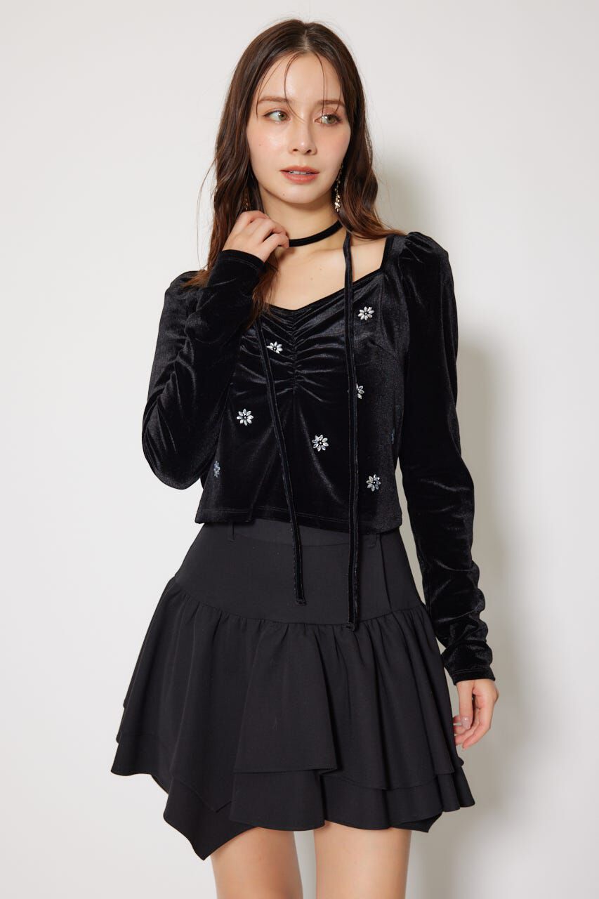 rienda「2WAYアシンメトリージャストウエストスカート」|スカート|