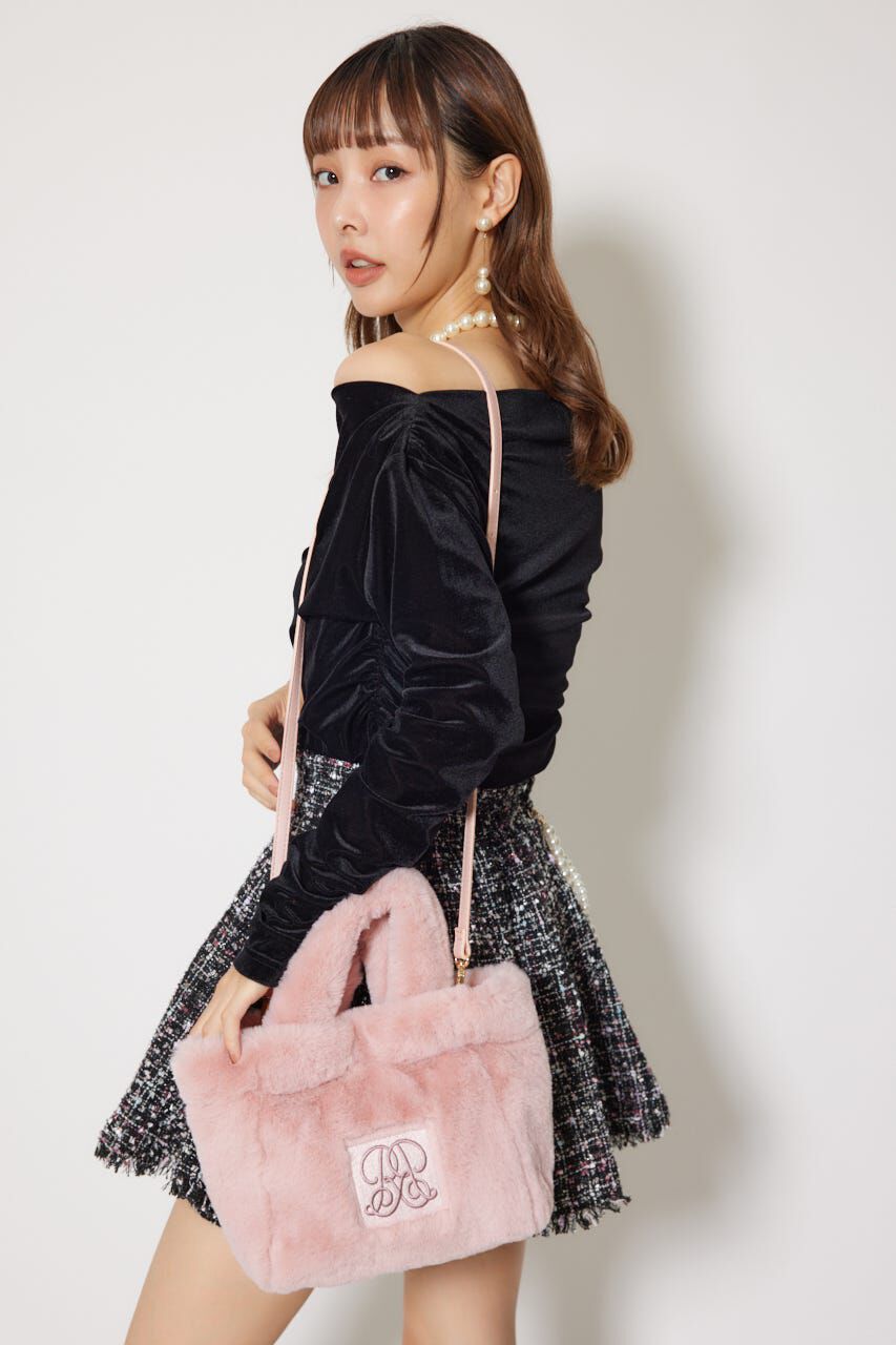 rienda「フェイクファートートバッグ」|その他|L/PNK1