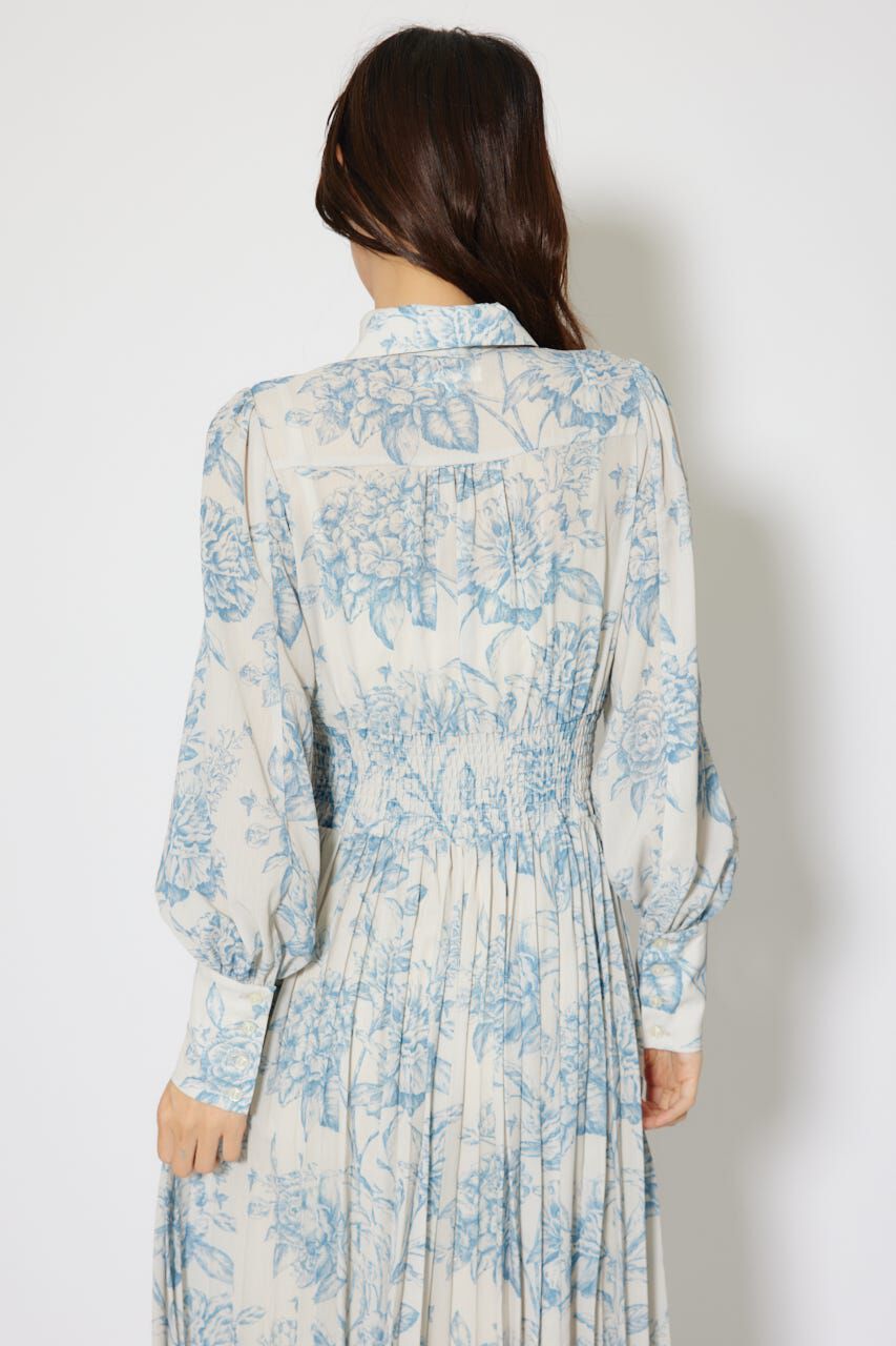 rienda「ラインフラワーボウタイワンピース」|ワンピース|