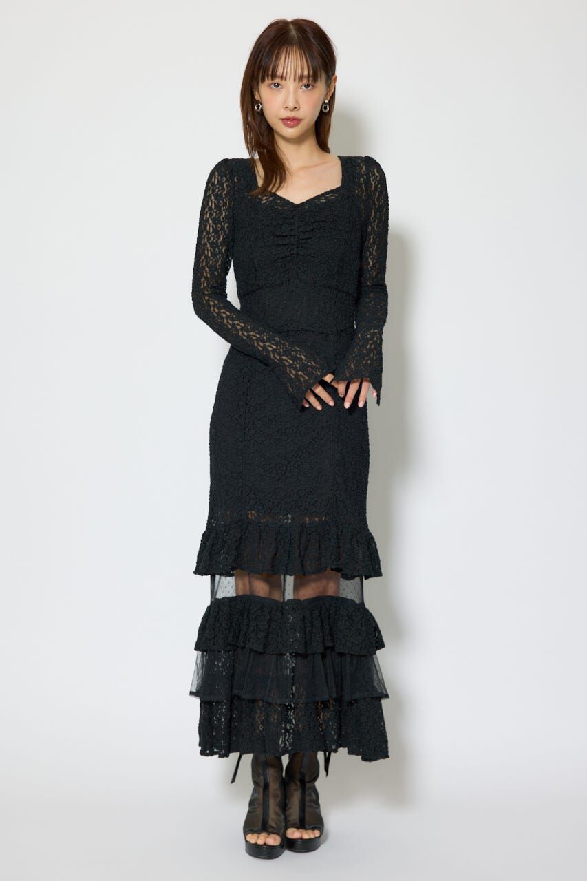 rienda「ティアードレースマーメイドワンピース」|ワンピース|