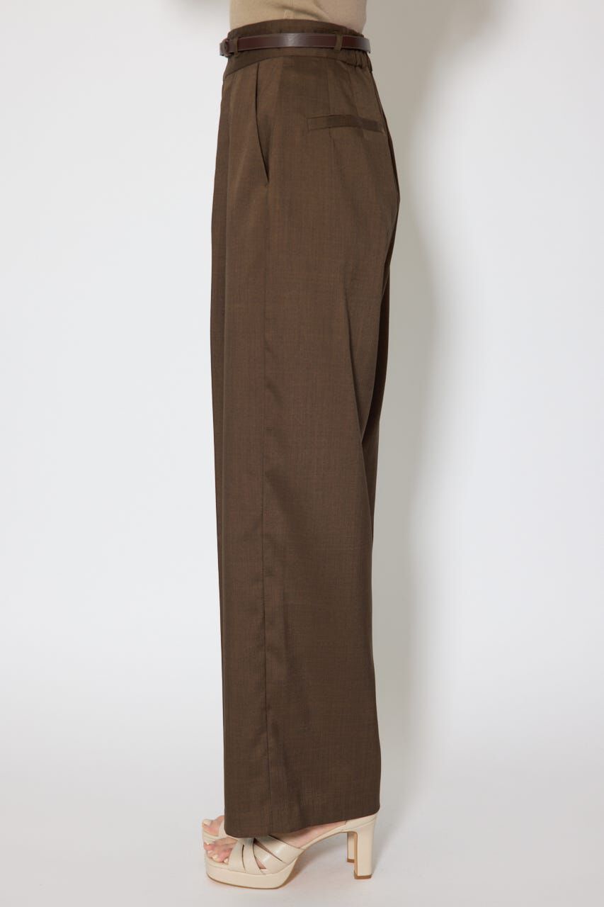 rienda「ベルト付き美ラインジャストウエストパンツ」|その他|