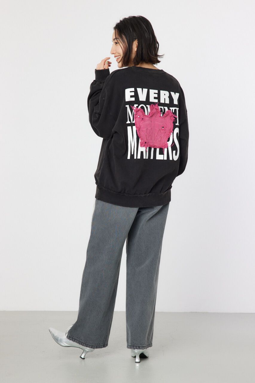 RODEO CROWNS「ダメージCROWNアップリケスウェット」|パーカー|