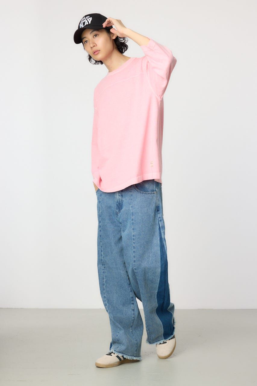 RODEO CROWNS「ピグメントフットボール7分袖Tシャツ」|Tシャツ・カットソー|