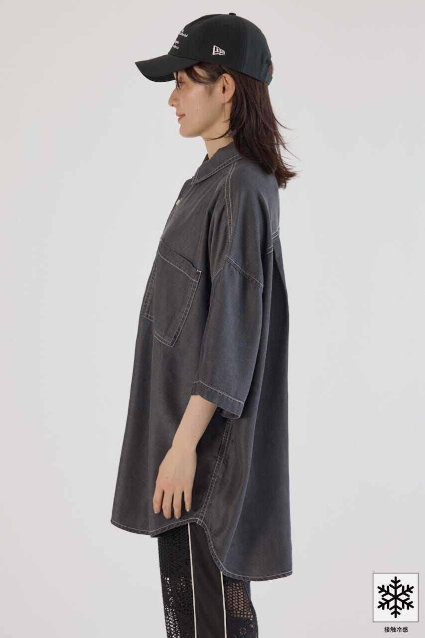 RODEO CROWNS「クールデニムビッグシャツ」|シャツ・ブラウス|