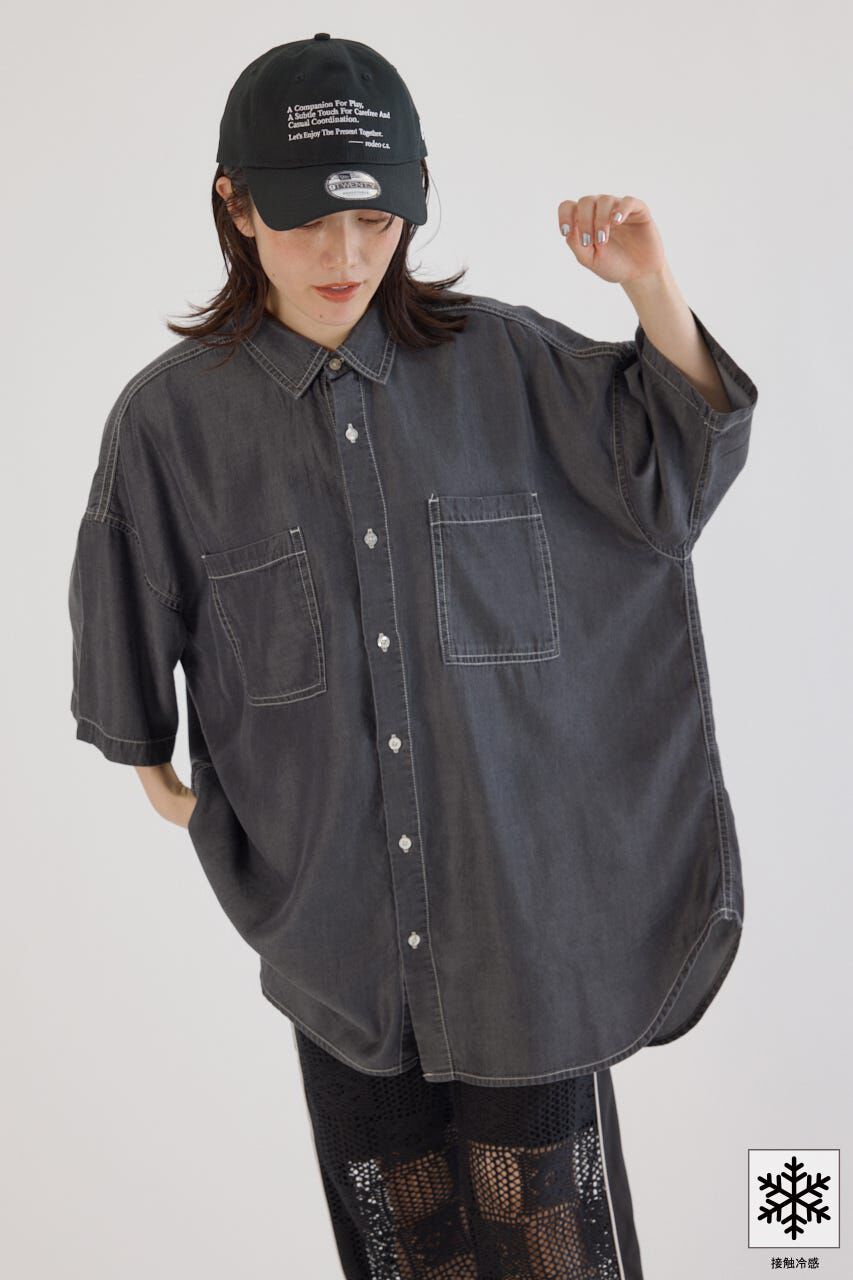 RODEO CROWNS「クールデニムビッグシャツ」|シャツ・ブラウス|
