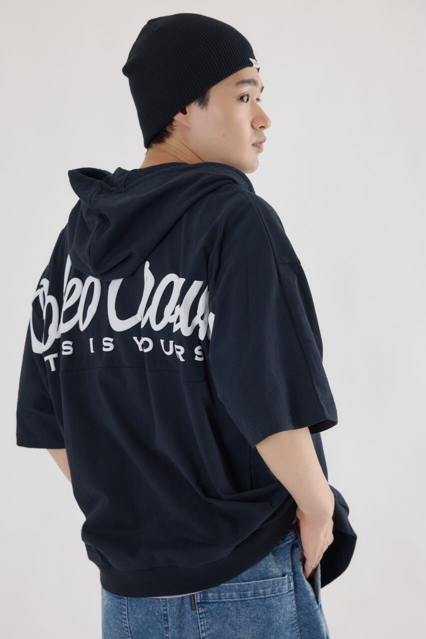 RODEO CROWNS「ハーフスリーブロゴZIPパーカー」|パーカー|