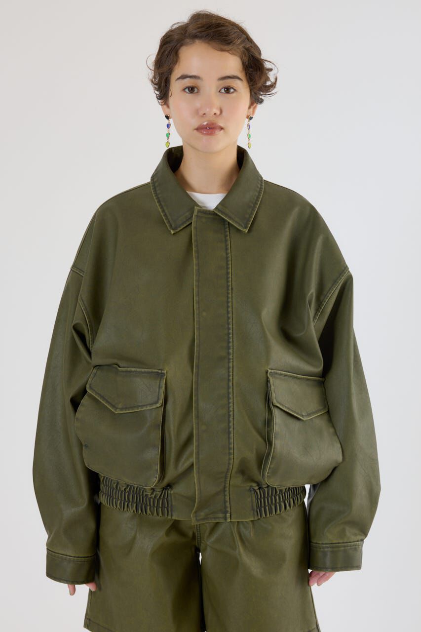 RODEO CROWNS「ヴィンテージフェイクレザーブルゾン」|その他|