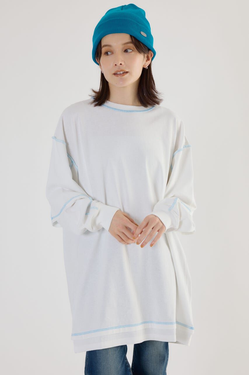 RODEO CROWNS「カラーステッチレイヤードワンピース」|ワンピース|