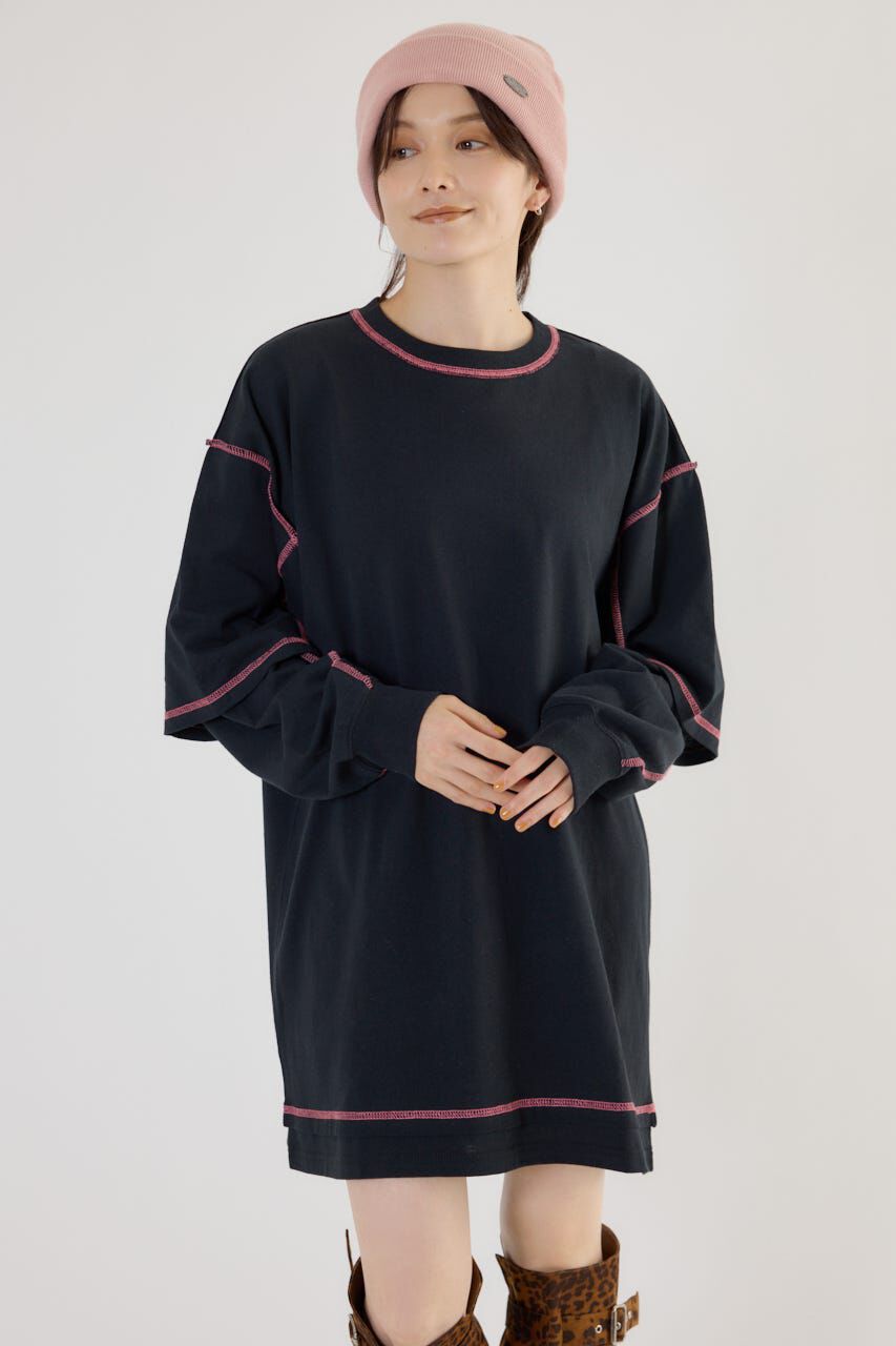 RODEO CROWNS「カラーステッチレイヤードワンピース」|ワンピース|