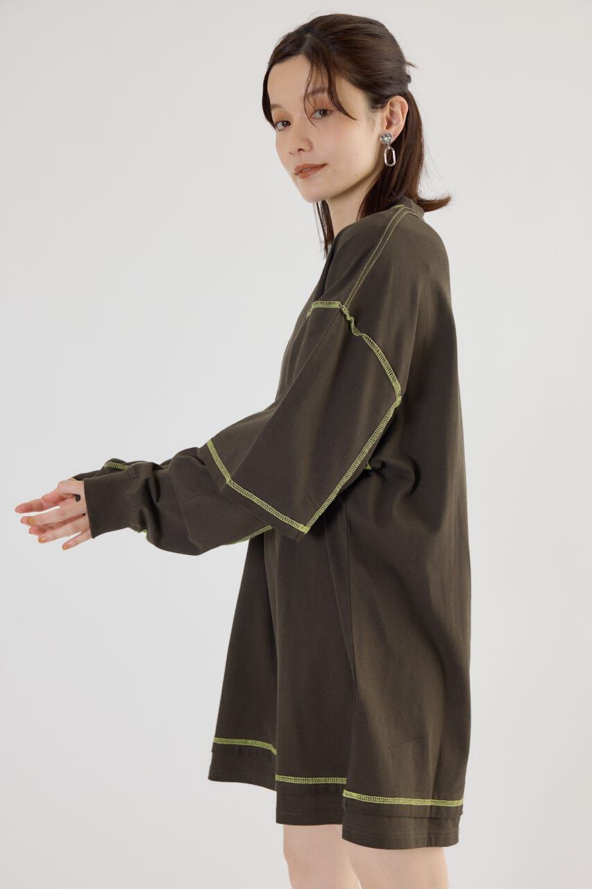 RODEO CROWNS「カラーステッチレイヤードワンピース」|ワンピース|