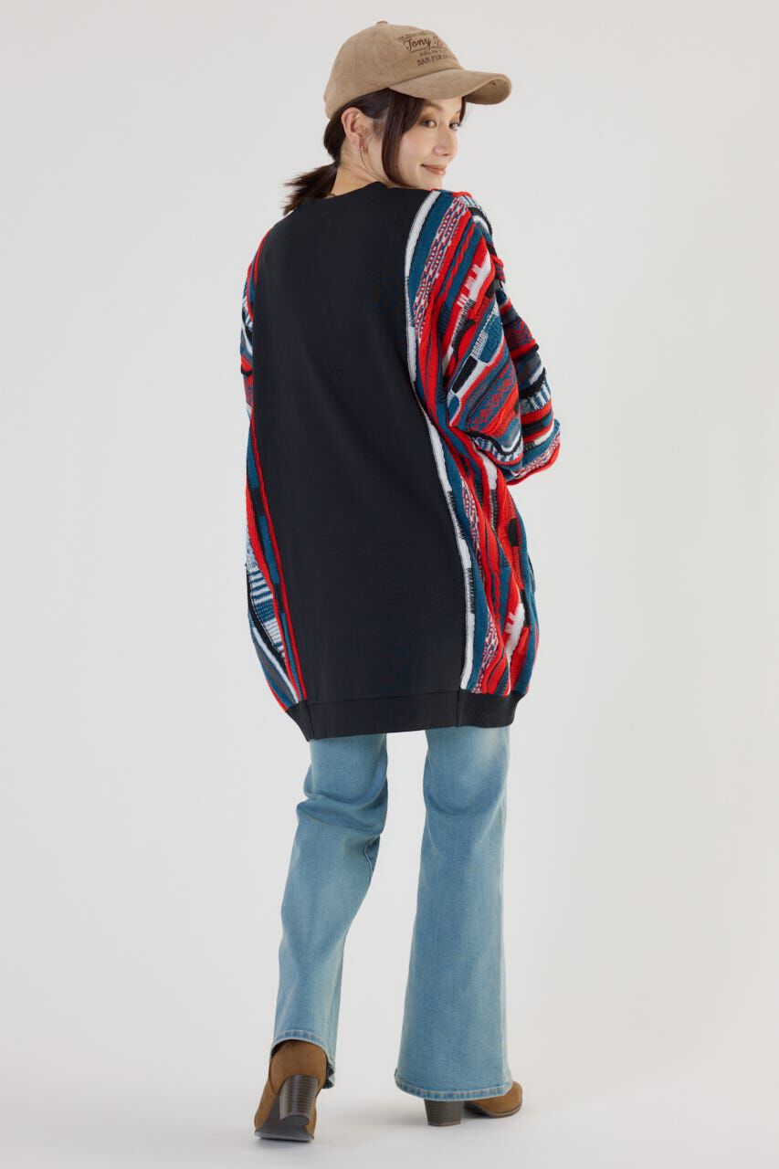 RODEO CROWNS「3D マルチカラーニットドッキングチュニック」|ニット・セーター|