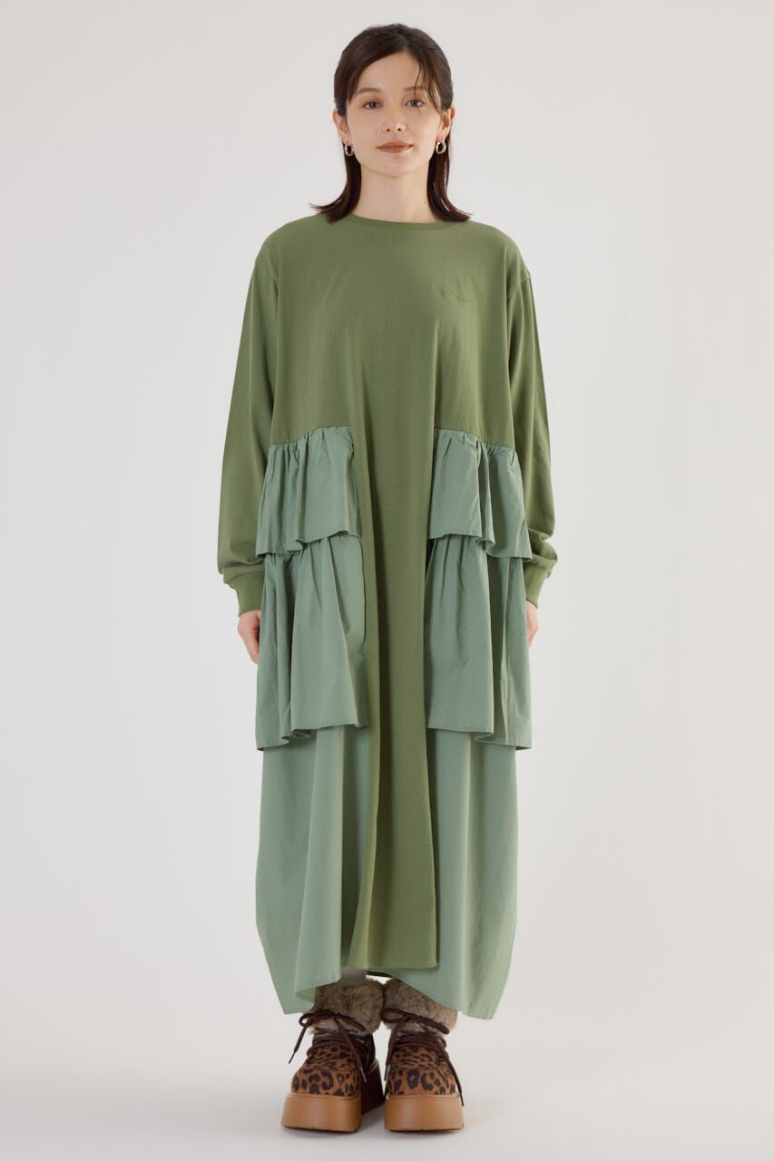 RODEO CROWNS「ドッキングフリルワンピース」|ワンピース|