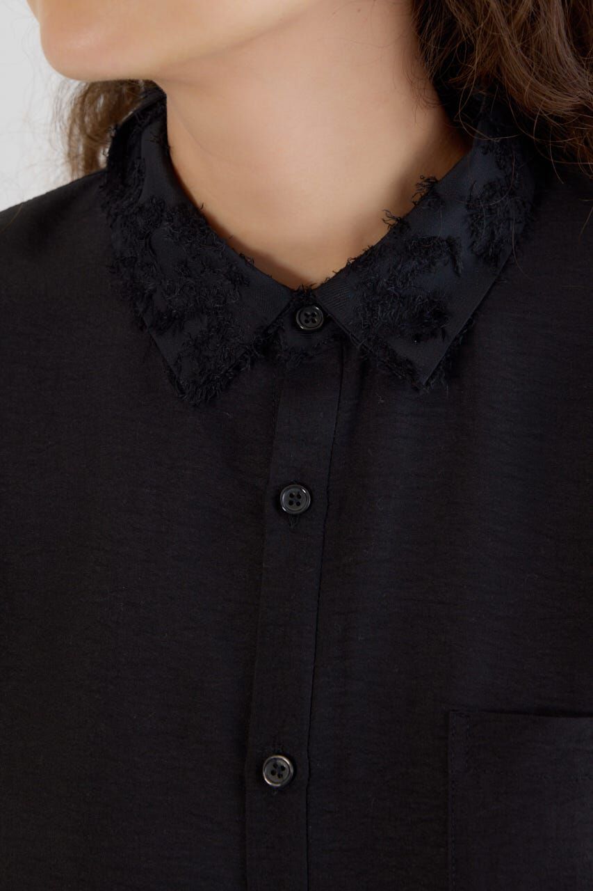 RODEO CROWNS「フリンジジャガード切替シャツ」|シャツ・ブラウス|