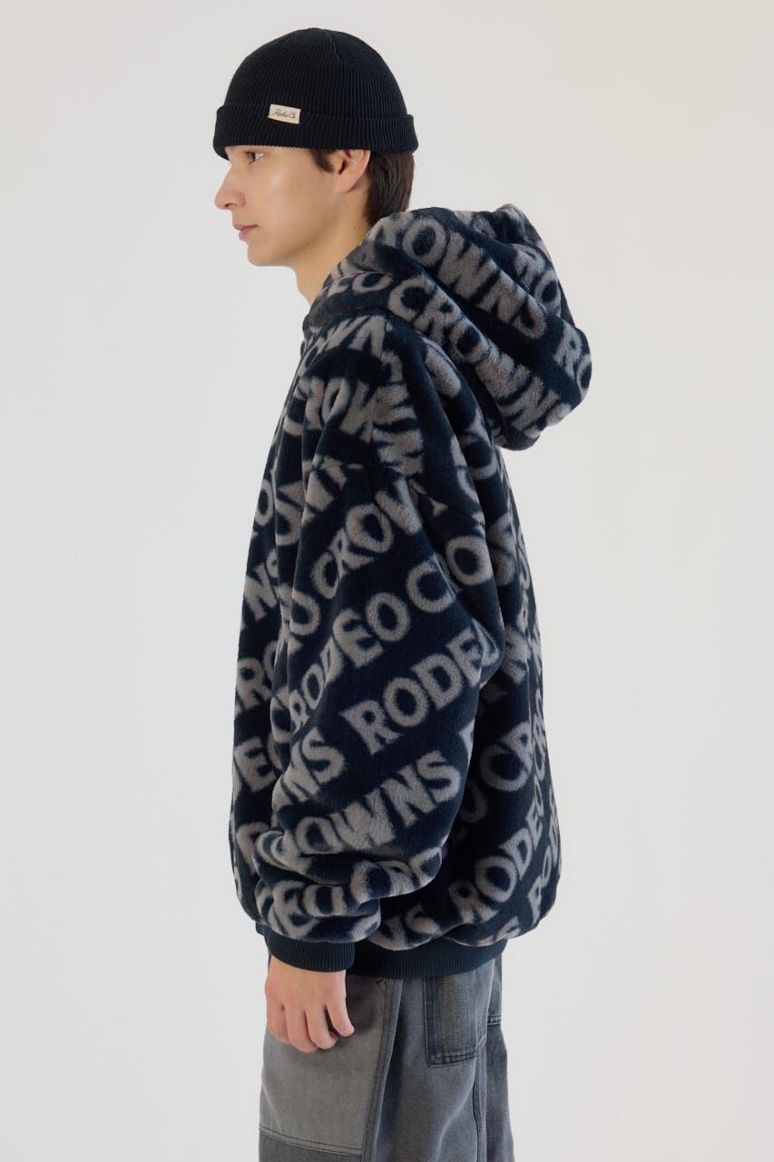 RODEO CROWNS「オールオーバーロゴファーブルゾン」|ブルゾン・スタジャン|