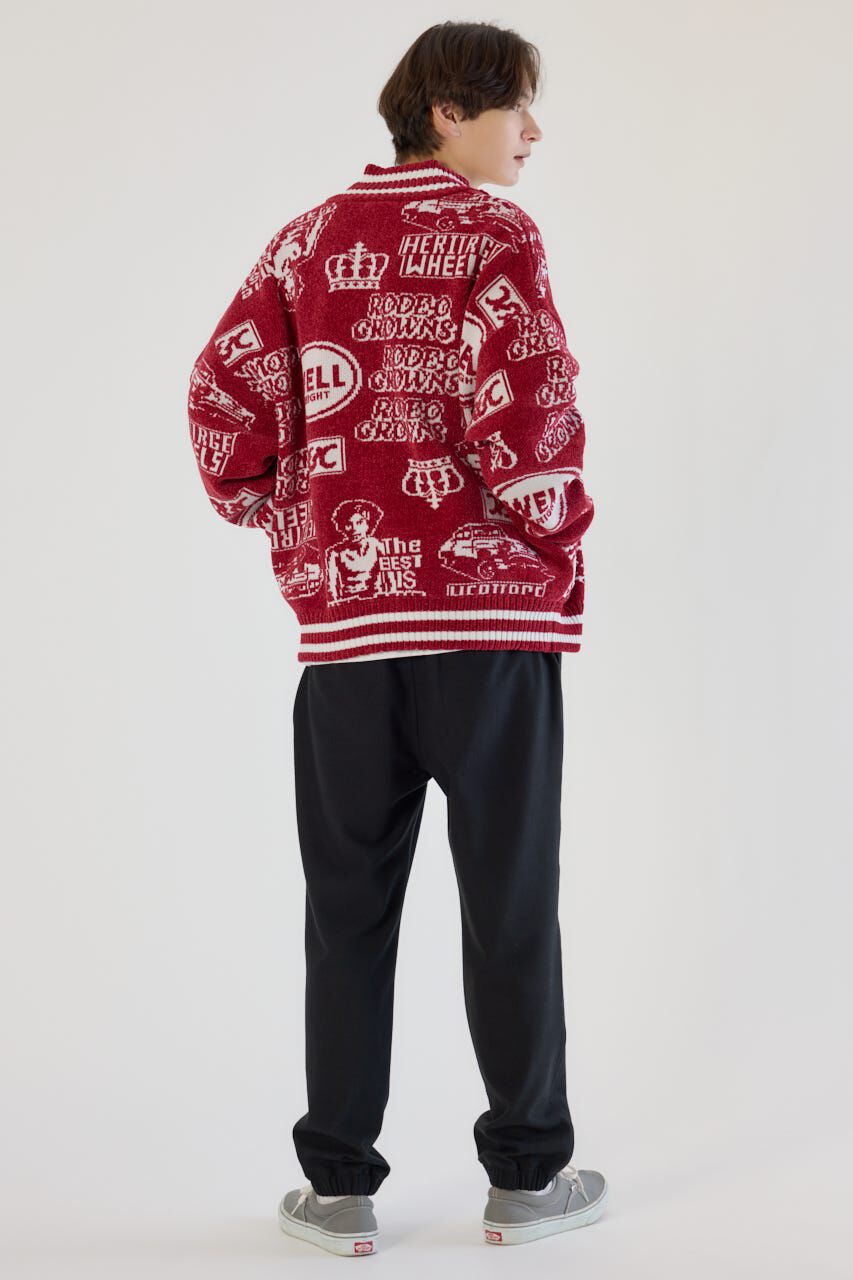 RODEO CROWNS「グラフィティーニットスタジャン」|ブルゾン・スタジャン|